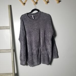 NWOT ZENANA PREMIUM WOMEN'S GRAY SWEATER SIZE 1X